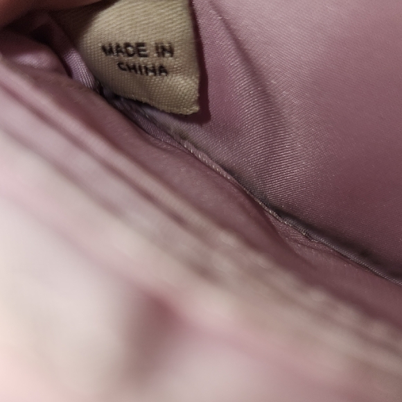 Coach Pink and Gold Heart Pattern Wristlet - Picture 7 of 13